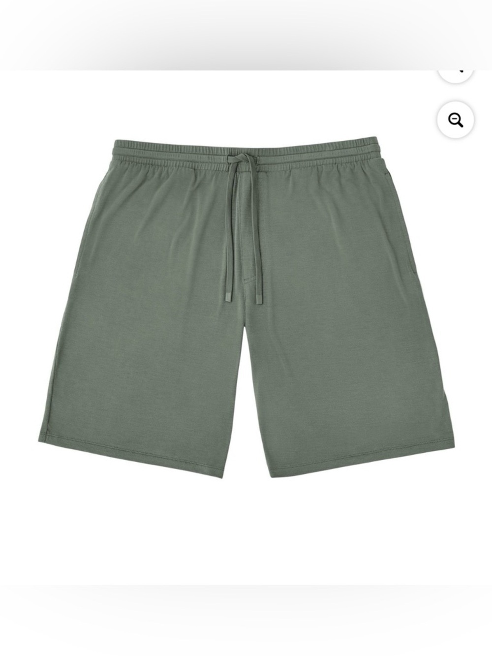 Men's Short Sleeve Undershirt & Shorts Pajama Set in Olive Green - Picture 8 of 10